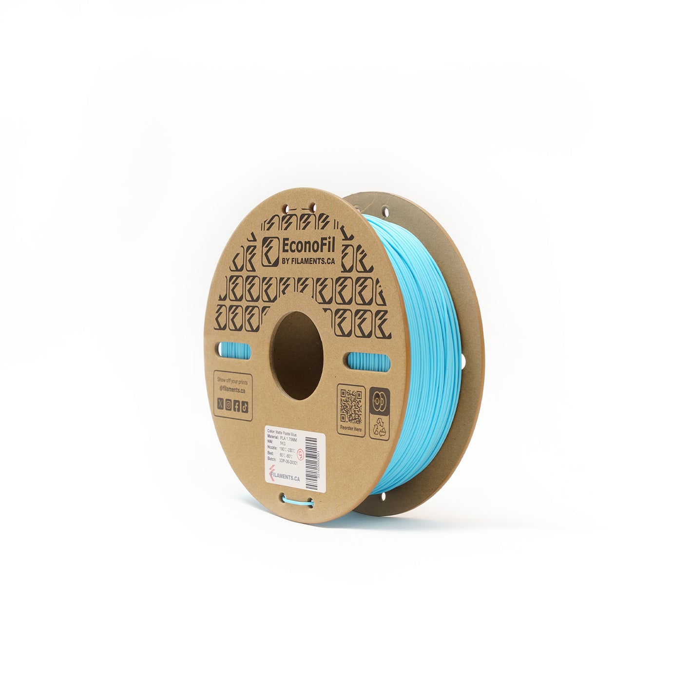 EconoFil™ PLA Matte Filament - Pastel Blue